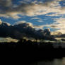 Sky over Bridge over River