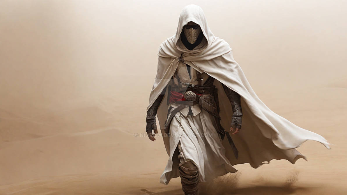 assassin wearing a white cloak by NiORiCA on DeviantArt