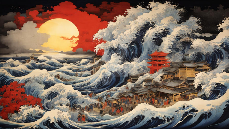 Japanese Wave by NiORiCA on DeviantArt