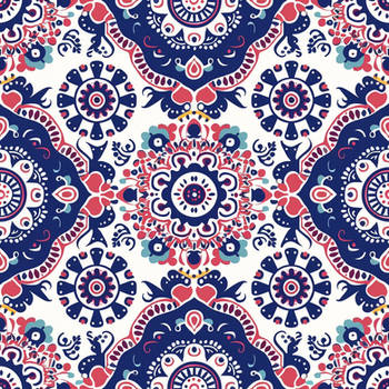 Design a seamless pattern with a bohemian