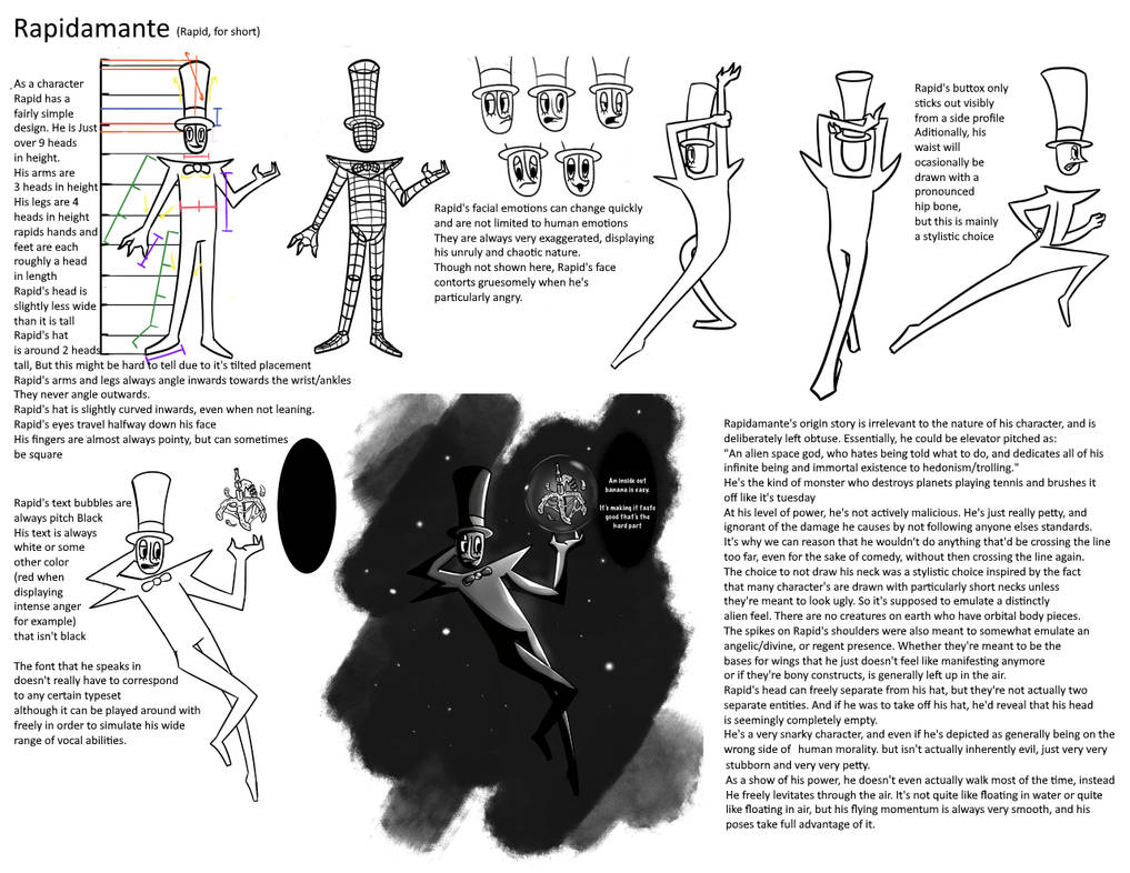 Deviantart Mr Note Rapidamante Character Model Sheet With Notes by OxyProxGamer on DeviantArt