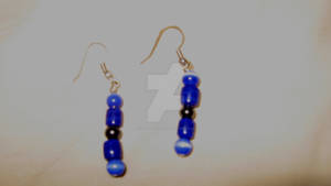 blue earrings