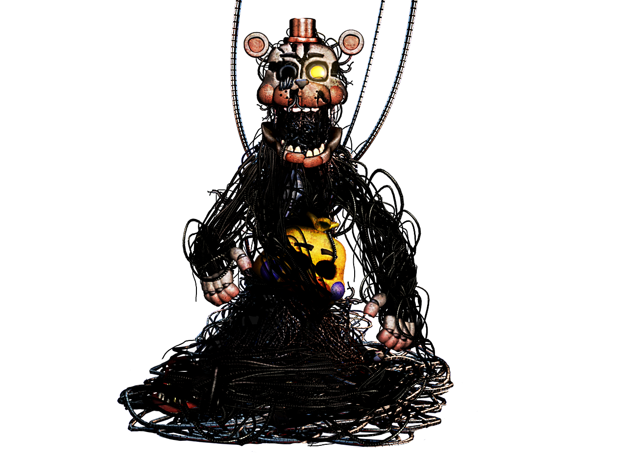 Withered Molten Freddy transparent background PNG clipart