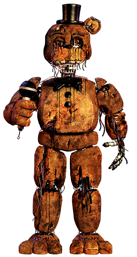 Download Editwithered Fredbear - Fnaf Withered Freddy Full Body