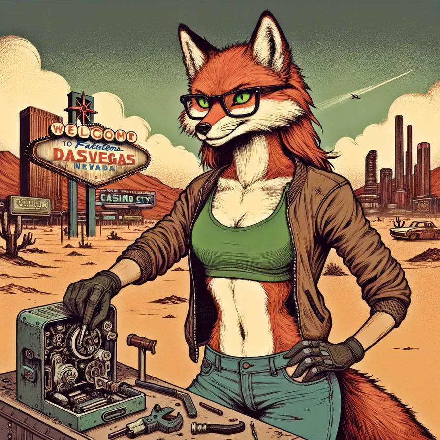 Deviantart Fox Engine Fox Mechanic Extra by Blair-bad-luck-witch on DeviantArt