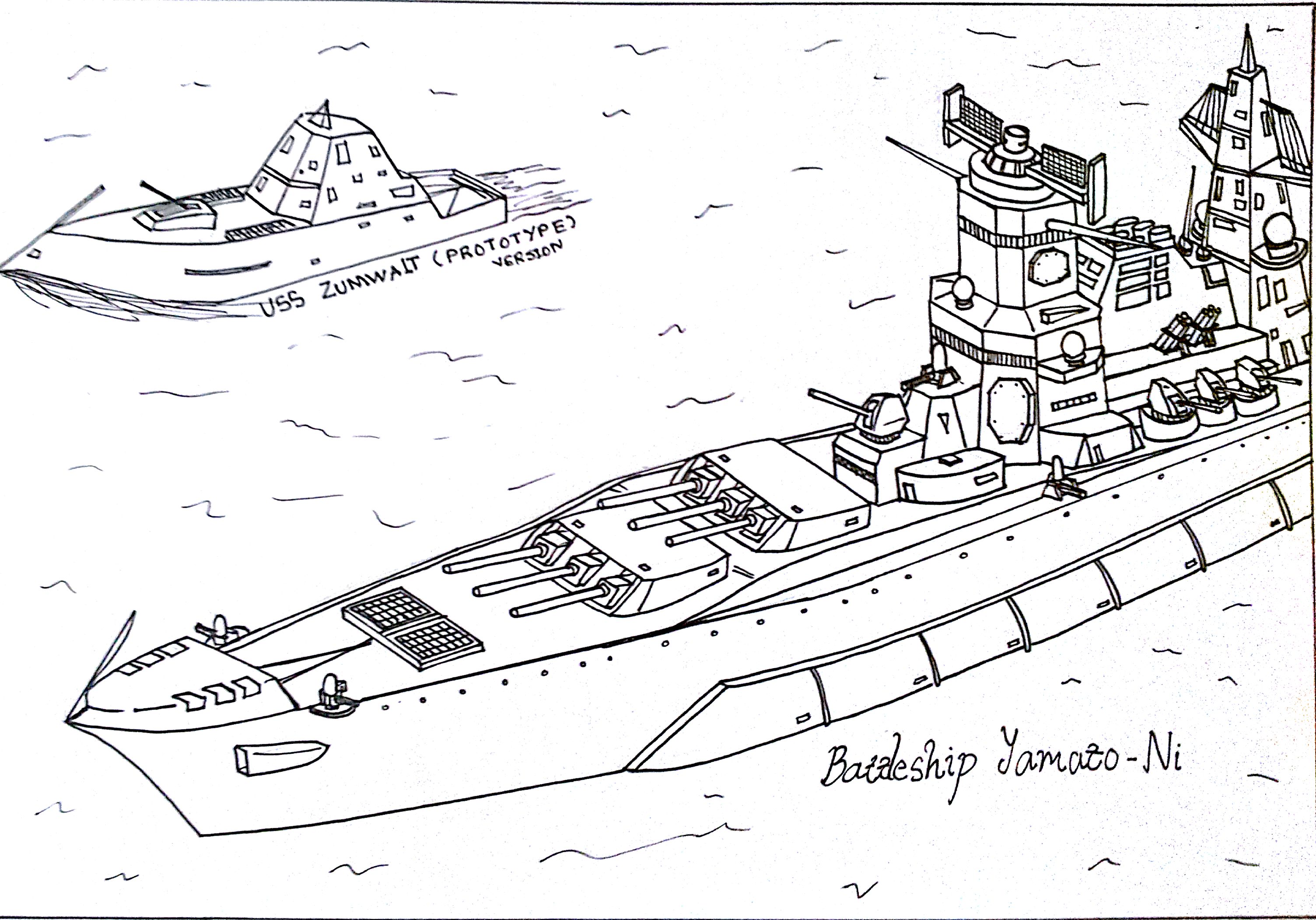 Battleship Yamato-Ni by HummerH3 on DeviantArt