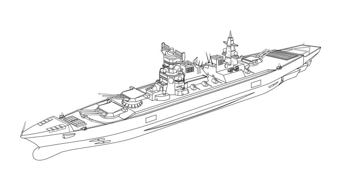 Военные корабли. Раскраска
