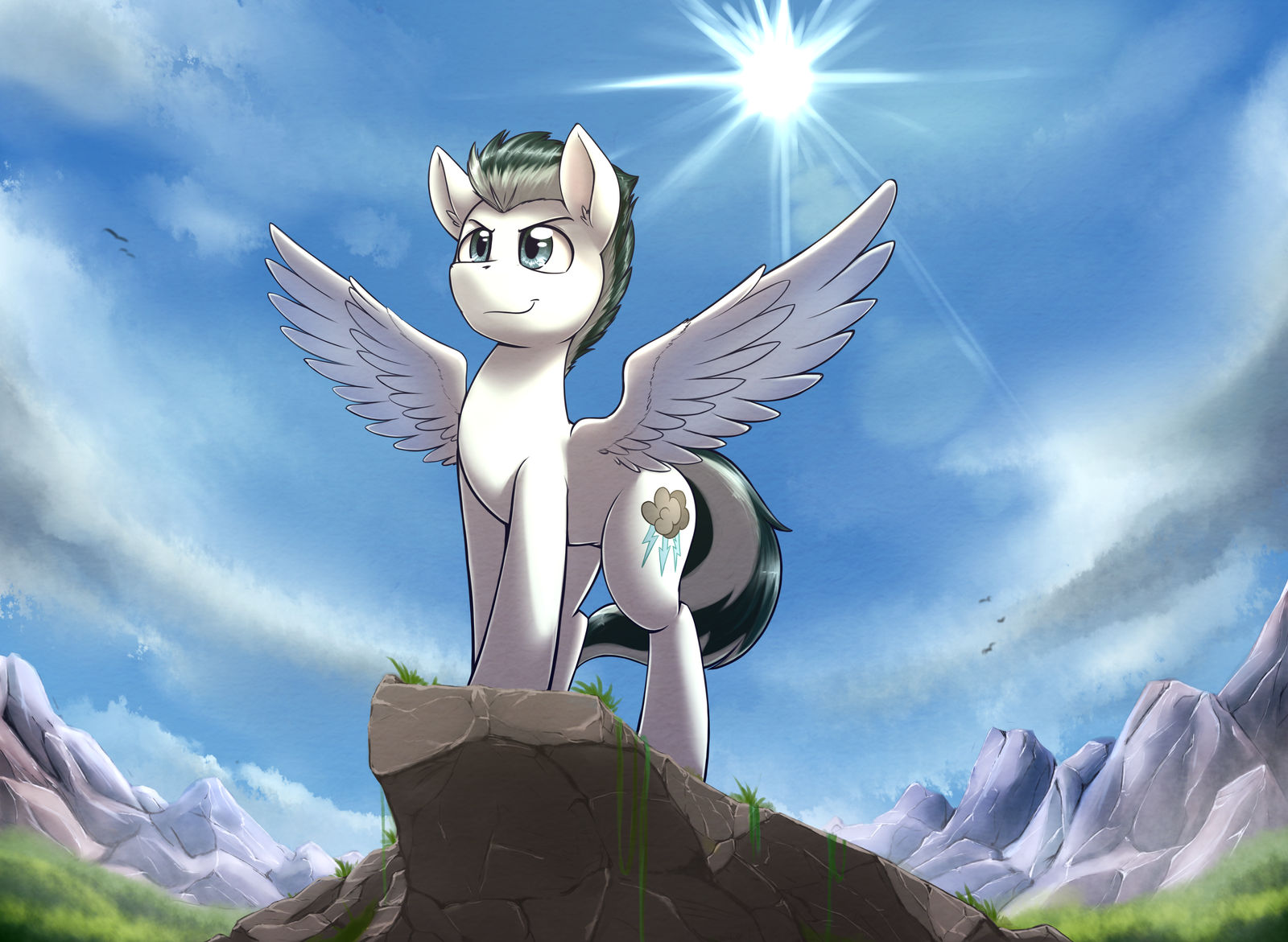 Pony On A Rock