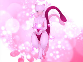 With love to you! Female Mewtwo! by plua3dart