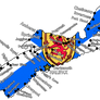 Nova Scotia Flag Map + Cities and Towns