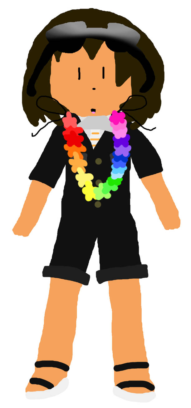 Jollimore Wearing a Lei by TheRealCanadianBoys