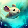 A mouse is swimming (Made with AI)
