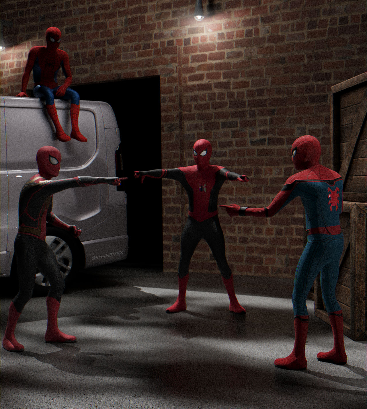 Multiple Spiderman Pointing Spider-Man Pointing Meme - Tomeception by sh4neXXII on DeviantArt