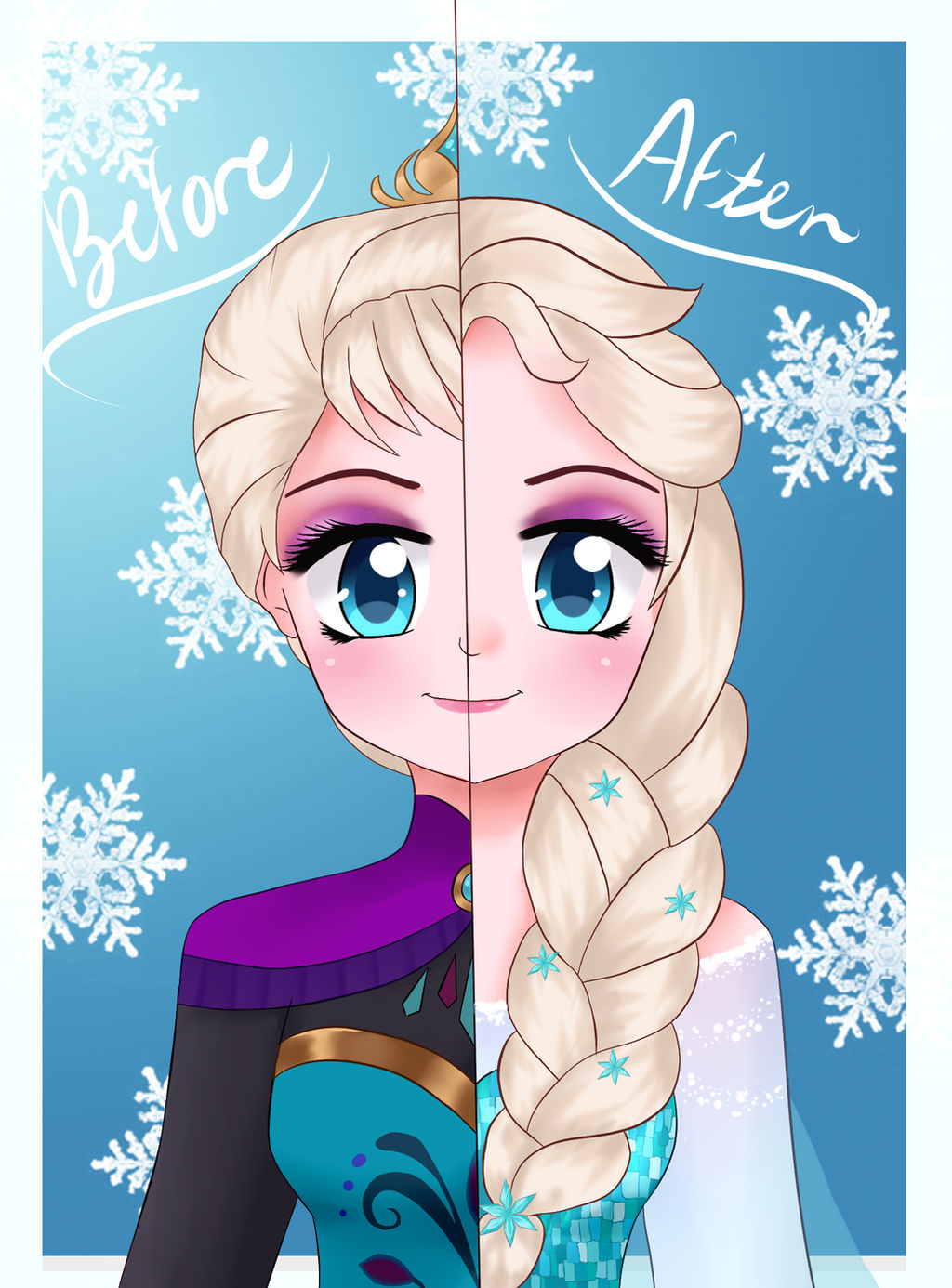 Elsa Transformation by BunniMelodii on DeviantArt