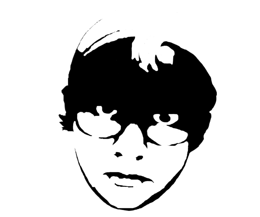 stencil of my FACE