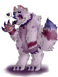 benevolent sparkledog werewolf creature