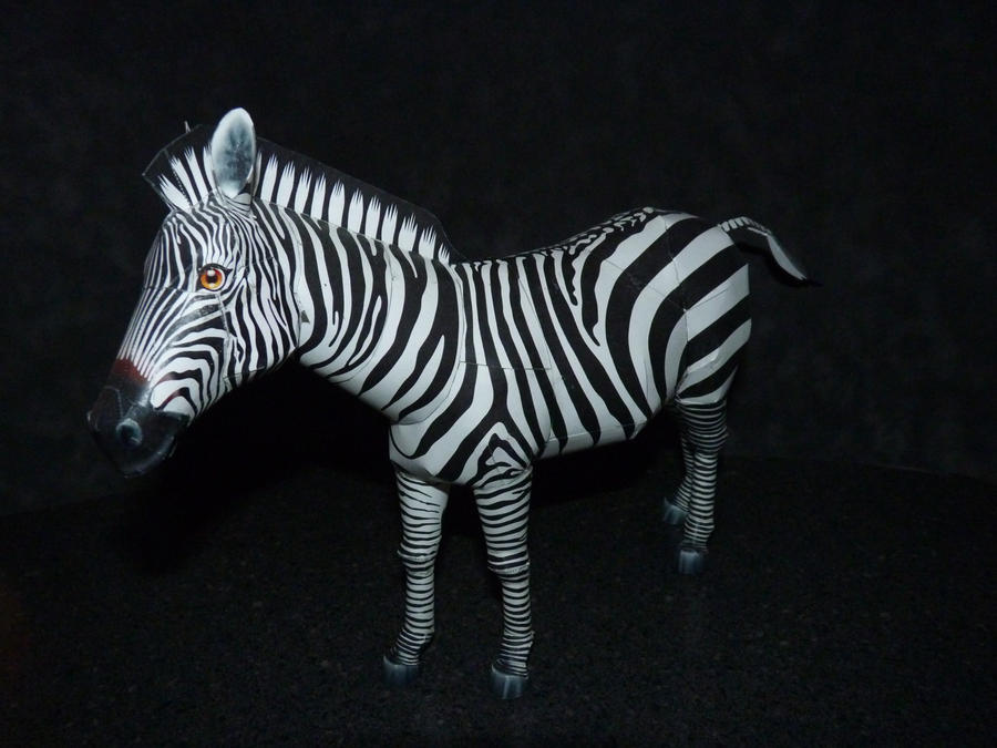 papercraft zebra