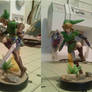 Custom Link amiibo (stand)