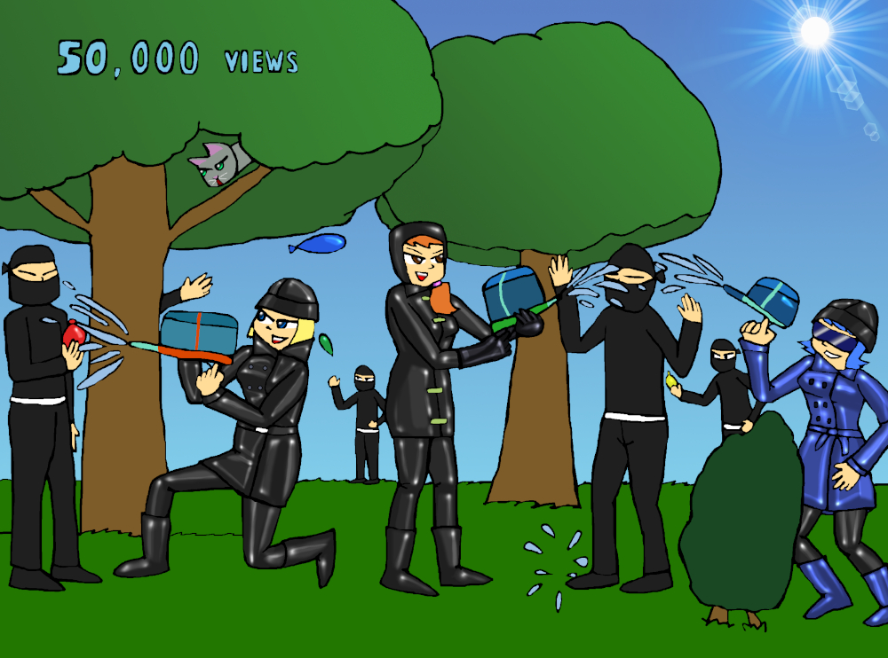 50K Pageviews - Water Fight by NinjaNick101