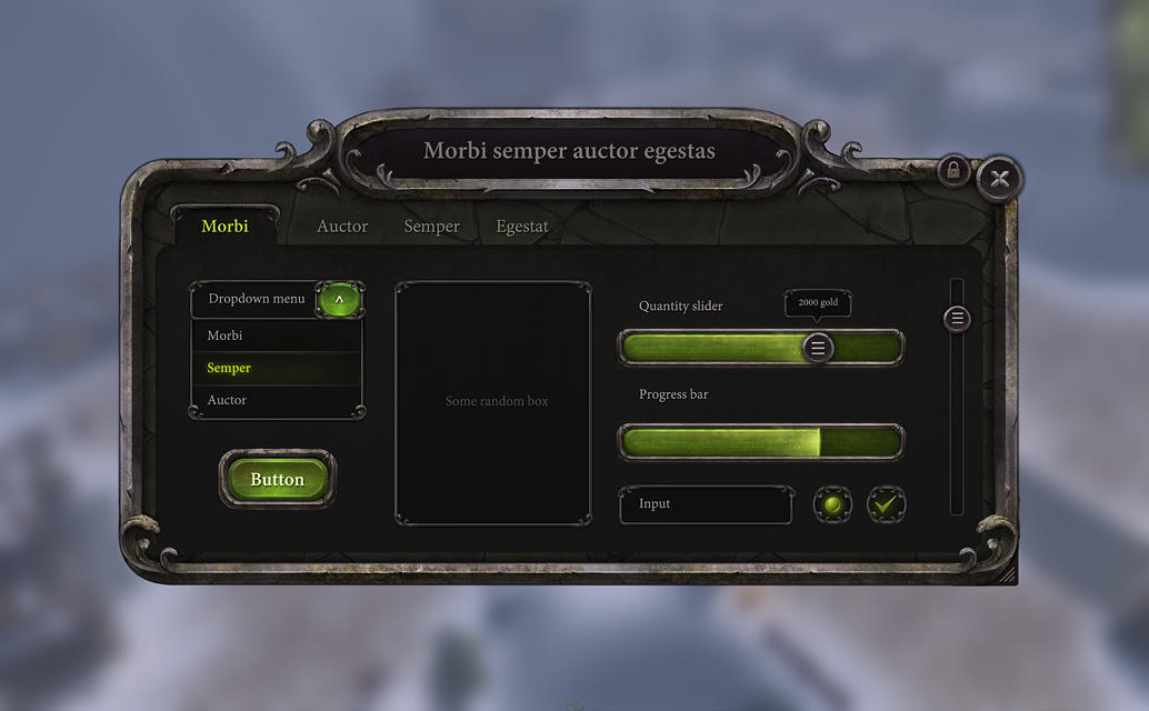 Game gui set by brainchilds on DeviantArt