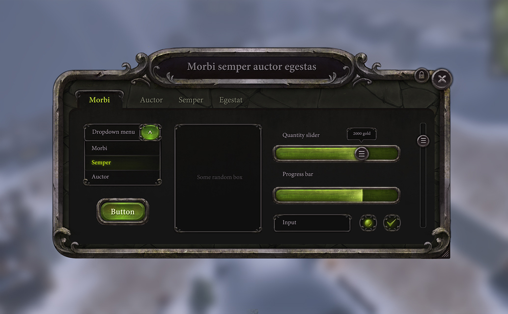 Game gui set by brainchilds on DeviantArt