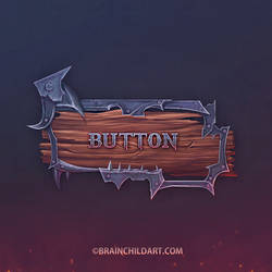 Hand Painted GUI Button Video Process