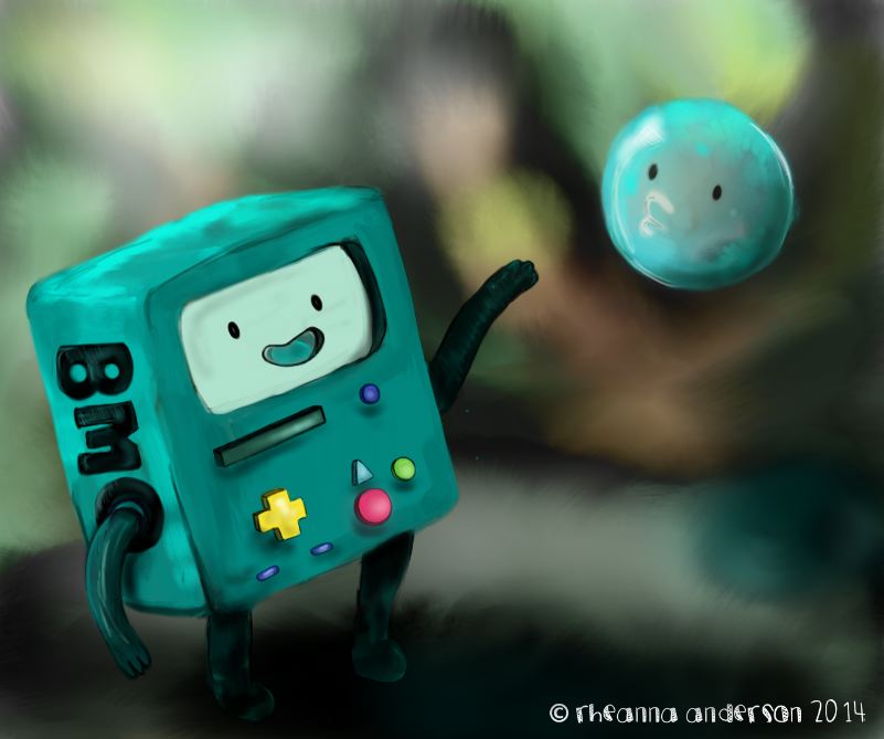 BMO and Bubble [Adventure Time Fan art!]