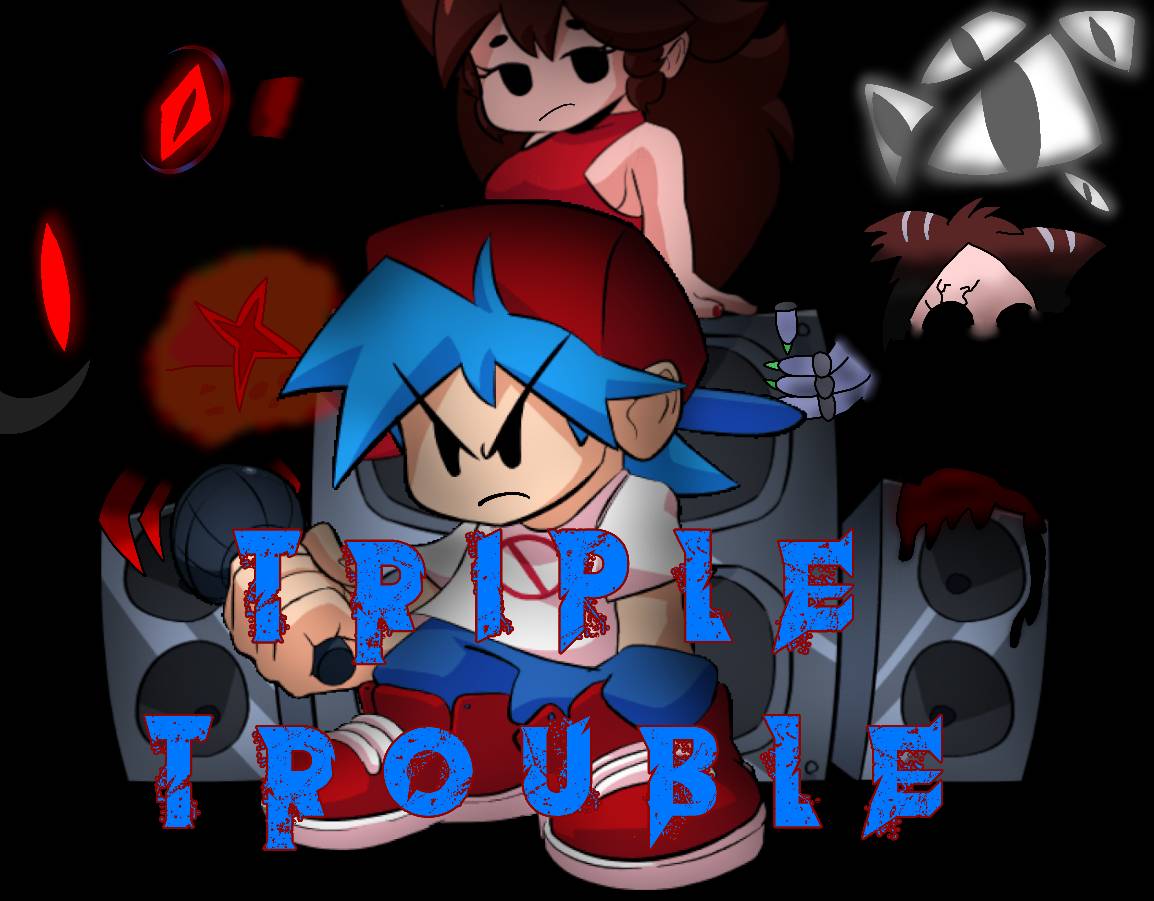 FNF HD VS ???? triple trouble lyrics by FunTimeChell on DeviantArt