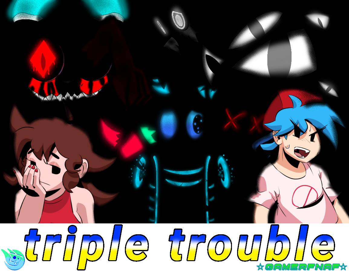 FNF HD VS ???? triple trouble lyrics by FunTimeChell on DeviantArt