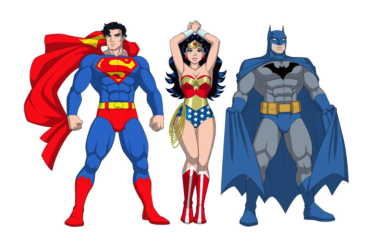Dc Trinity Character The DC Trinity SWB by Wizardbane on DeviantArt