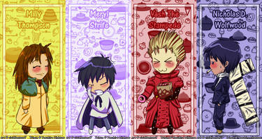 bookmark - trigun chibis xD