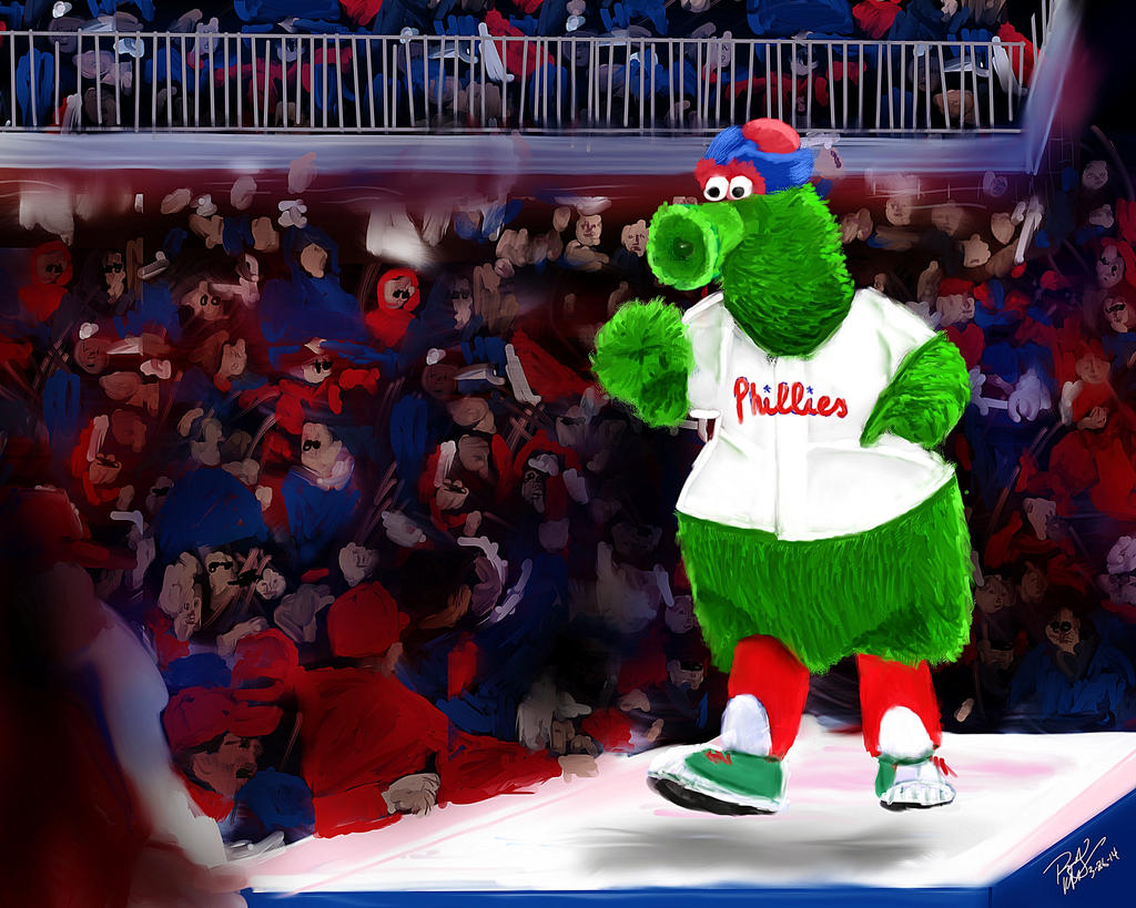 Philly Phanatic - digital oil painting