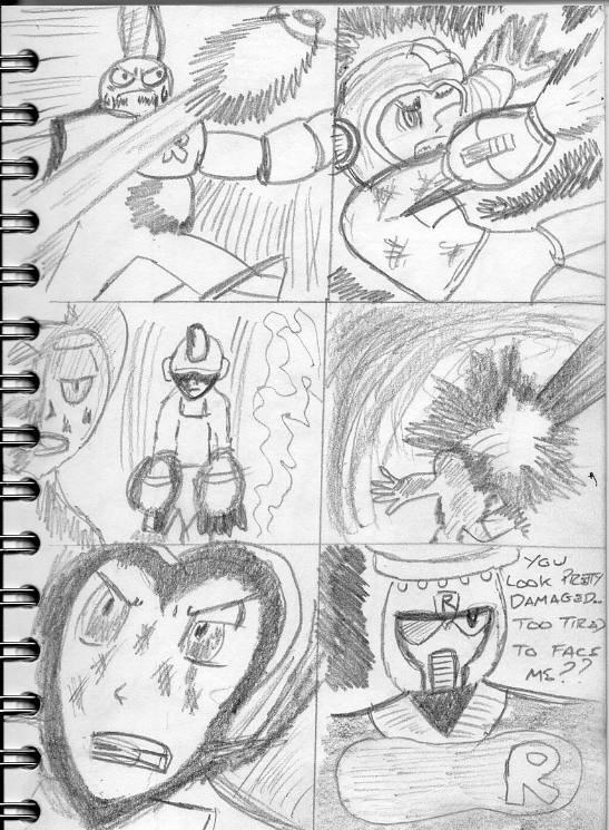 Manga rockman megamix sketch 17