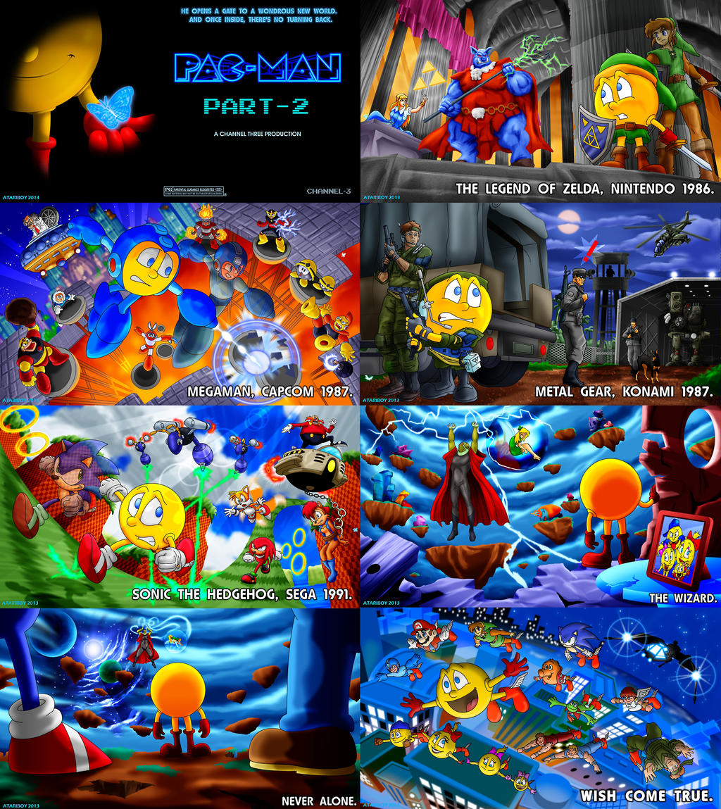 Pacman Fanart Poster Type B By Atariboy2600-2 ed by retroreloads on ...