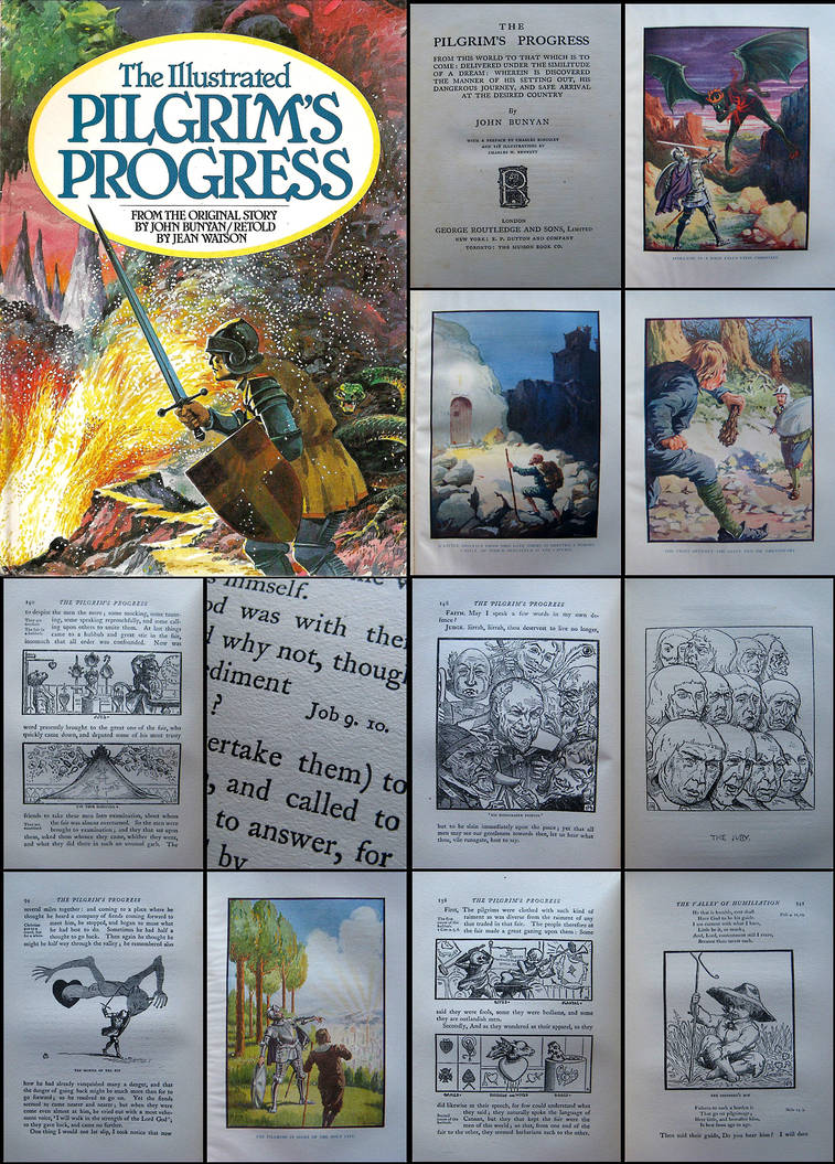 illustrated pilgrim progress combo poster by retroreloads on DeviantArt