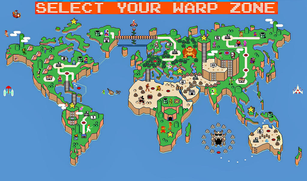 Mario world map by retroreloads on DeviantArt