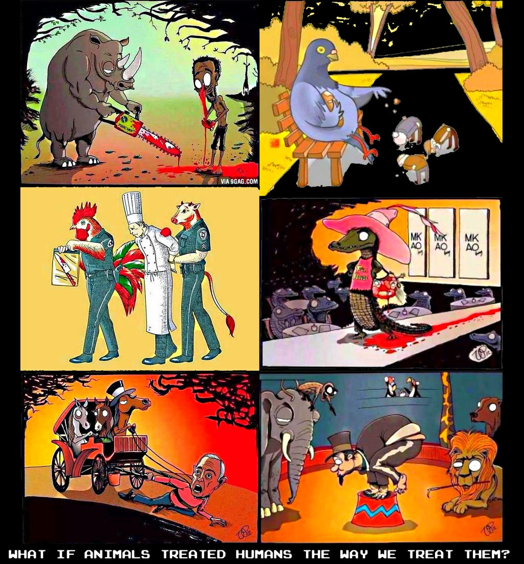 Animal rights Role reversal humans animals by retroreloads on DeviantArt