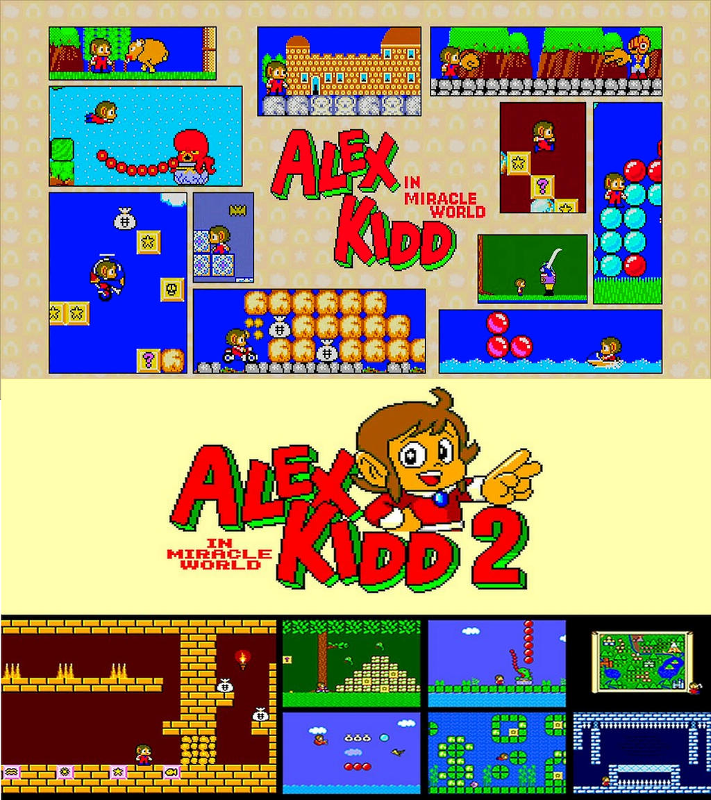 alex kidd miracle1-2 by retroreloads on DeviantArt