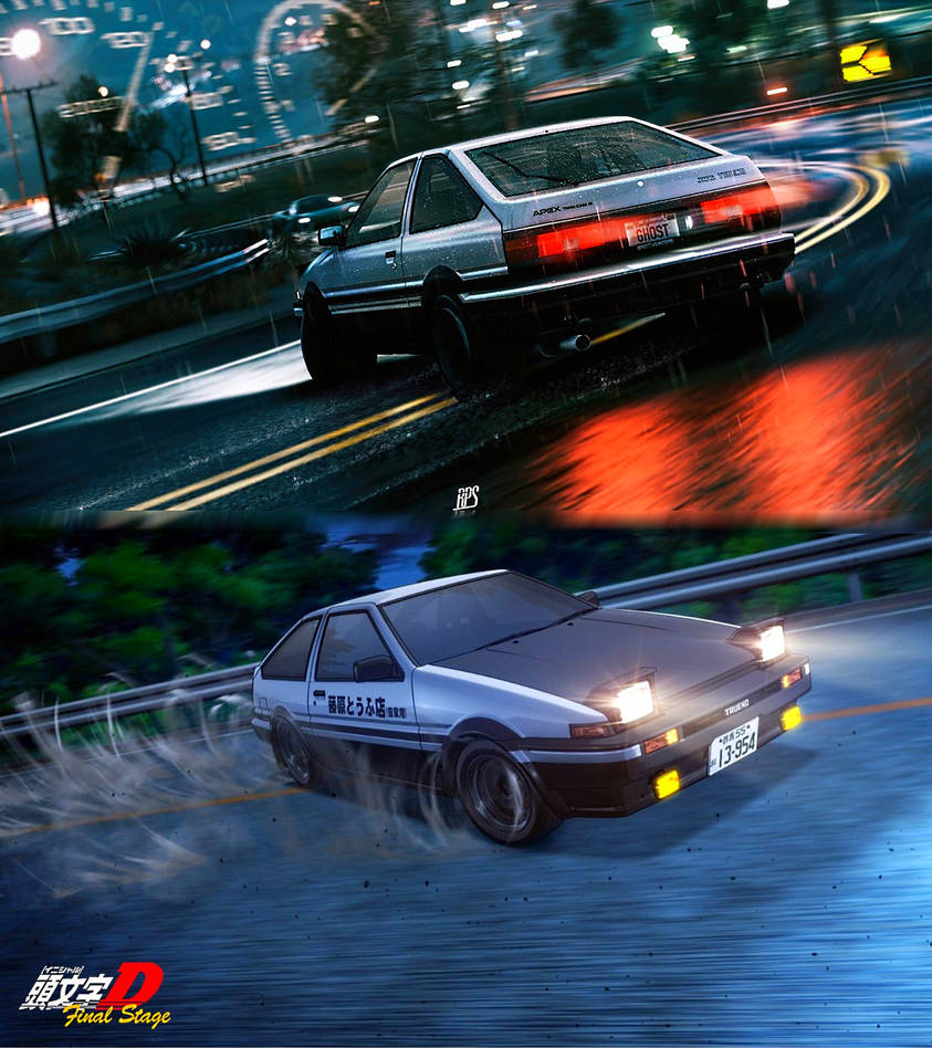 Initial D - Combo - Project D by retroreloads on DeviantArt