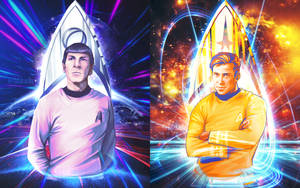 Star Trek Spock James T Kirk By Lalakachu combo
