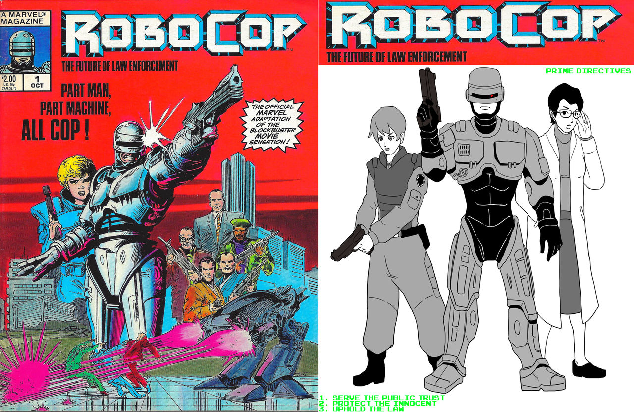 Robocop cartoon commissioned art edits Ktou comic1 by retroreloads on ...