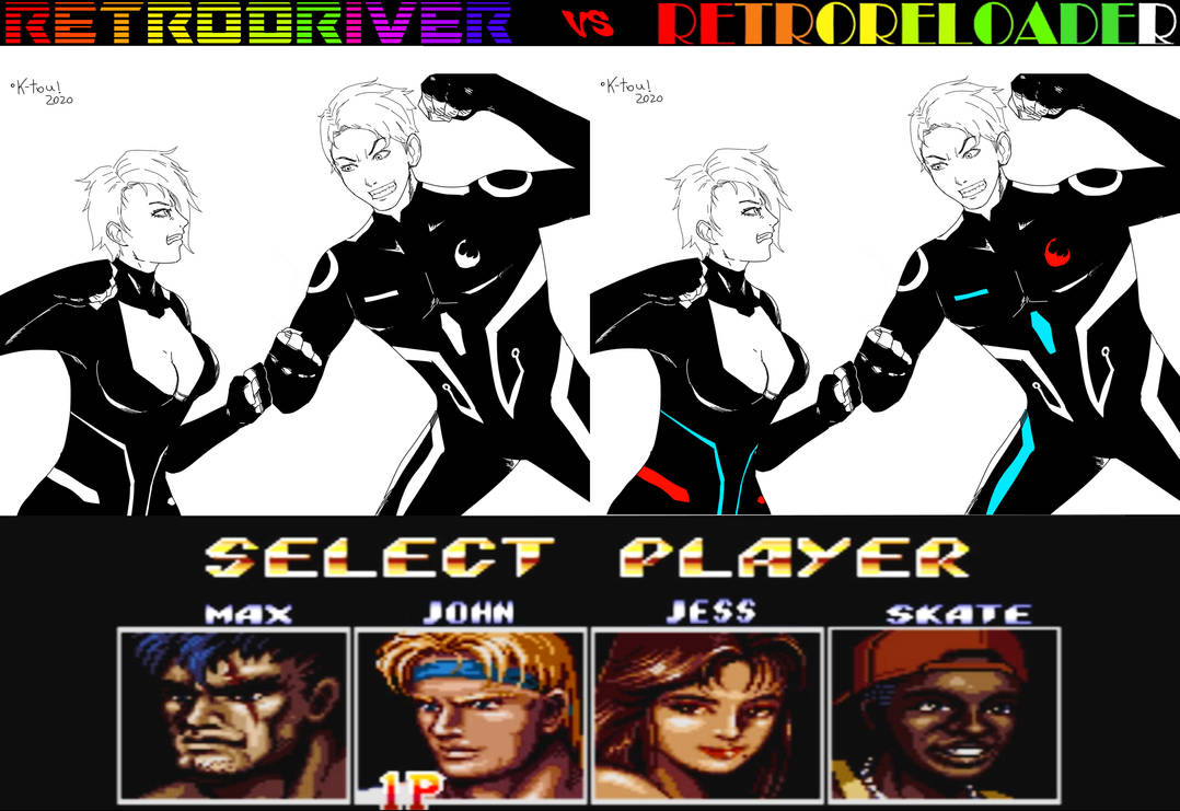 John #Retroreloader vs Jess #Retrodriver teamup 2 by retroreloads on ...