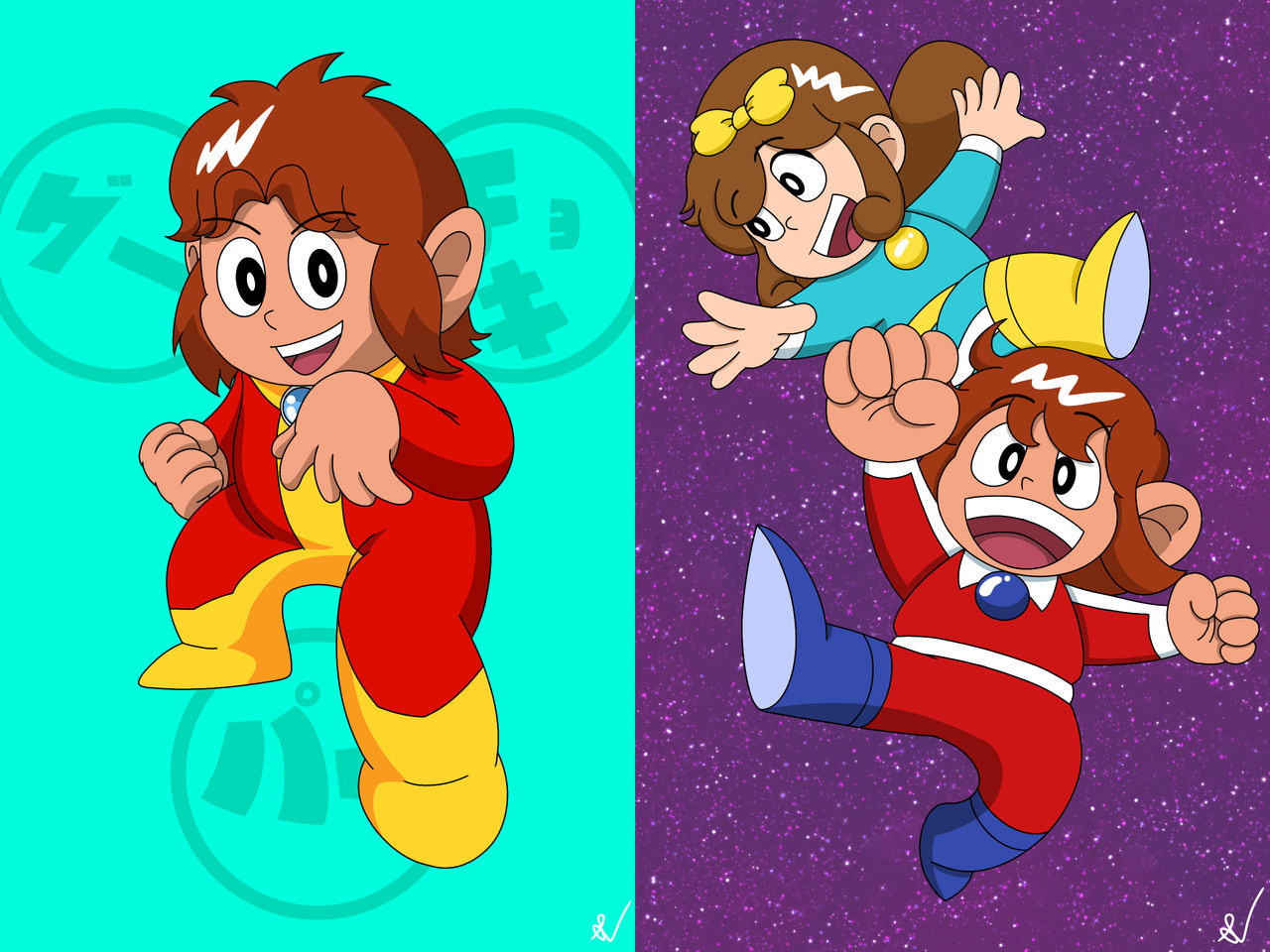 Sega Alex kidd and stella by shenvalor combo