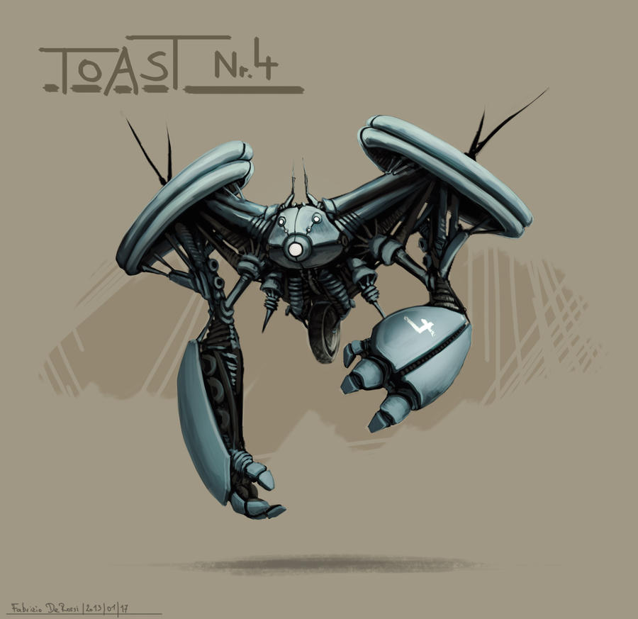 Robot Concept: Nr. 4, Codename: T.O.A.S.T. by FabrizioDeRossi on DeviantArt