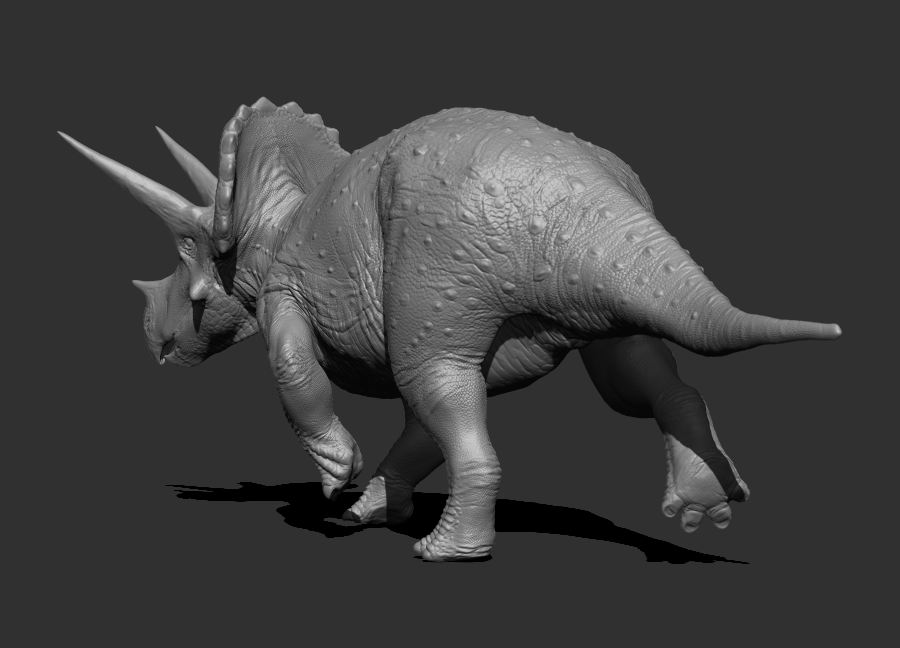 WIP 005 - Triceratops horridus male posed