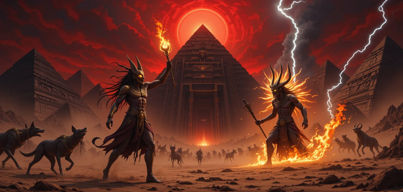Anubis Vs Ror Anubis vs. Set - The Battle for the Underworld by Eagle-eyes87 on ...