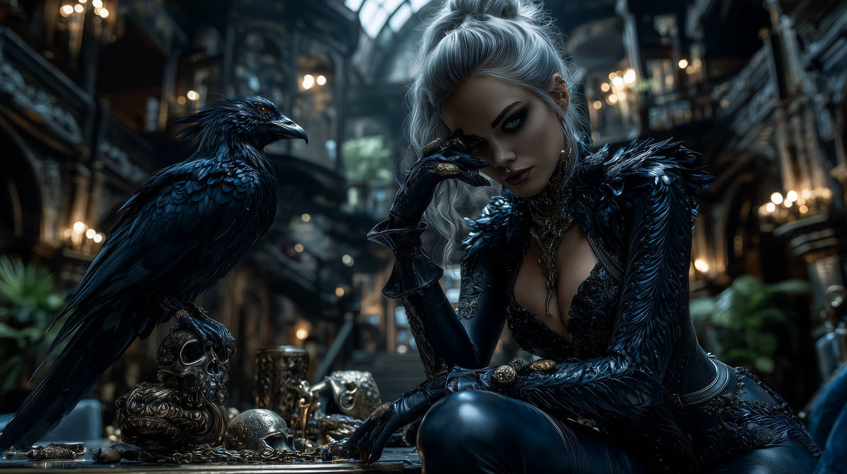 Sentient Magpie Magpie in her sanctuary by Eagle-eyes87 on DeviantArt