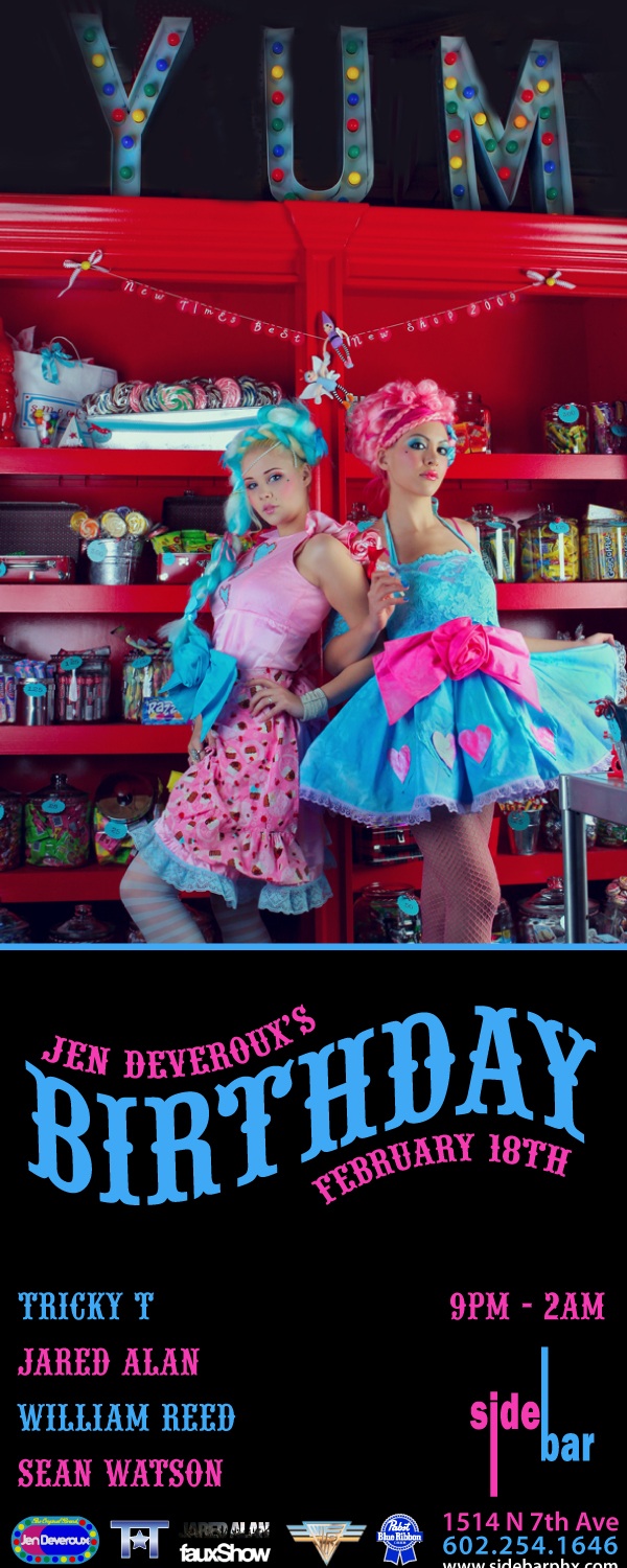 Jen Deveroux's Birthday Flyer