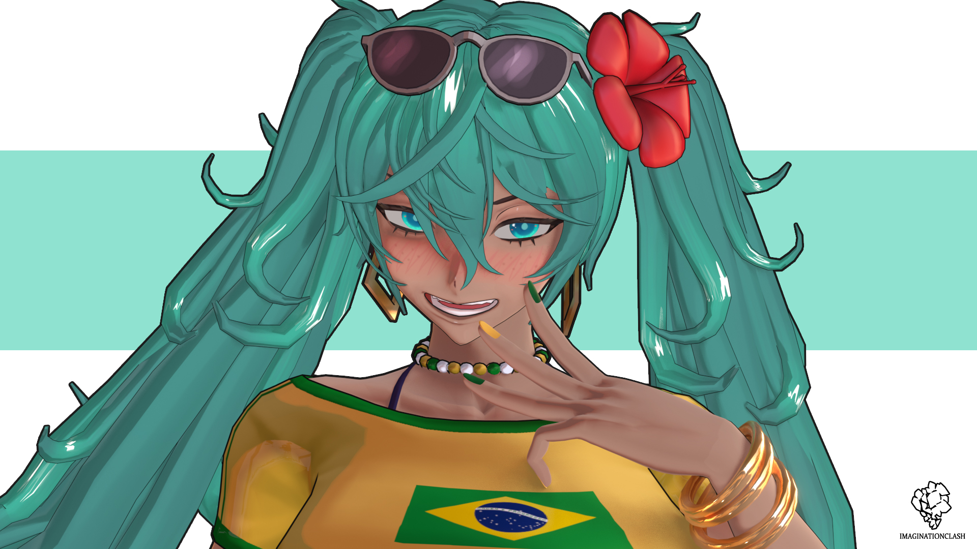 Brazillian Miku 3D By Imaginationclash On DeviantArt brazillian-miku-3d-by-imaginationclash-on-deviantart