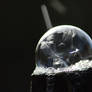 Frozen Soap bubble
